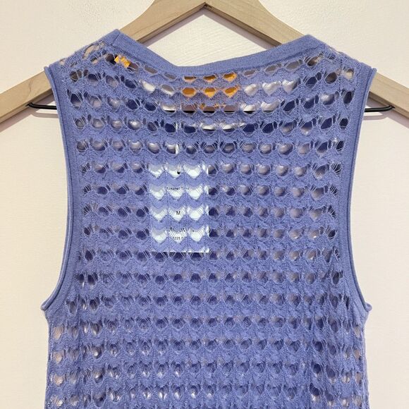 NWT Guest In Residence Gigi Hadid Seashell Tunic in Purple 100% Cashmere Medium - Picture 5 of 13